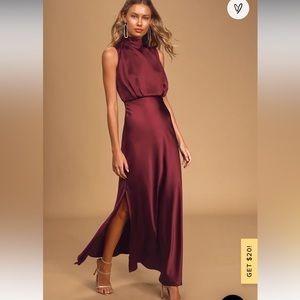 Lulus mock neck maxi dress